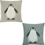 SANDER X-MAS Kissenhülle PING 45x45cm Pinguine