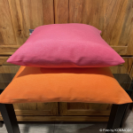 APELT Outdoor Kissenhülle 3800 UNI-Farben 40x40cm 50x50cm orange und pink