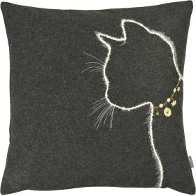 SANDER_Kissen_Huelle_LUCY_40x40_Katze_Fb34_grafite