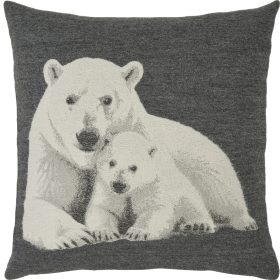 SANDER_Kissenhuelle_BIG_BEARS_60x60_Mutter_Baer_Baby_Baer_Fb34_grafite