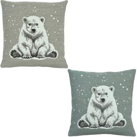 SANDER X-MAS Kissenhülle ARKTOS 45x45 Eisbär